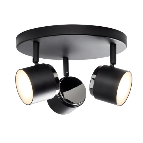 TEATER Rundel LED 3-Spot Lampe 13W 230V in Schwarz - Nielsen Light