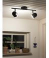Hall LED Deckenleuchte mit 8,4W in Schwarz - Nielsen Light
