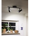 KILE Verstellbare LED-Deckenleuchte 2 x 4,5W in Schwarz - Nielsen Light