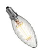 Deluxe E14 Gedrehte LED Kerzenlampe 3W 2200K Ra95 Dimmbar