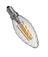Deluxe E14 Gedrehte LED Kerzenlampe 3W 2200K Ra95 Dimmbar