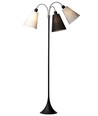 Trafik Stehlampe E27 in Schwarz mit Weiß/Schwarz/Schwarz Genarbt - Nielsen Light
