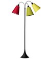 Trafik Stehlampe E27 in Schwarz mit Rot/Limette/Gelb - Nielsen Light