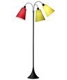 Trafik Stehlampe E27 in Schwarz mit Rot/Limette/Gelb - Nielsen Light