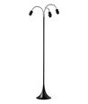 Trafik Stehlampe E27 in Schwarz mit Rot/Limette/Gelb - Nielsen Light