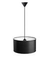 Isabella Castillo Ø40 Pendelleuchte E27 in Schwarz/Weiß - Nielsen Light