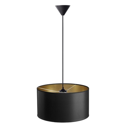 Isabella Castillo Ø40 Pendelleuchte E27 in Schwarz/Gold - Nielsen Light