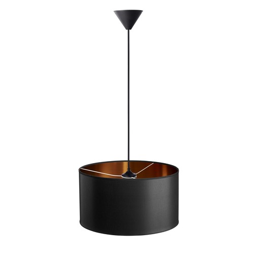 Isabella Castillo Ø40 Pendelleuchte E27 in Schwarz/Kupfer - Nielsen Light
