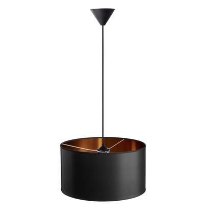 Isabella Castillo Ø40 Pendelleuchte E27 in Schwarz/Kupfer - Nielsen Light