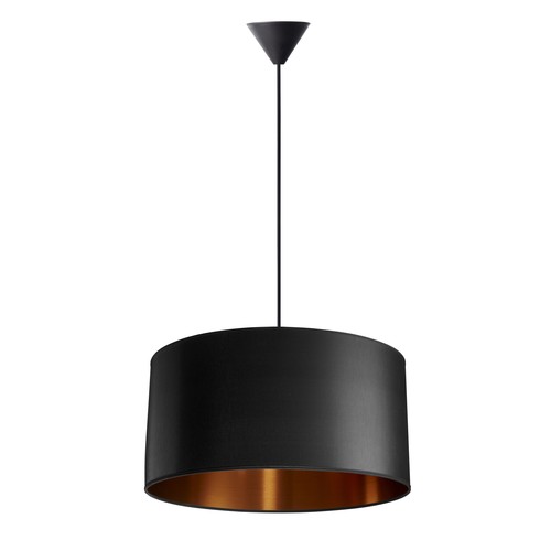 Isabella Castillo Ø50 Pendelleuchte E27 in Schwarz/Kupfer - Nielsen Light
