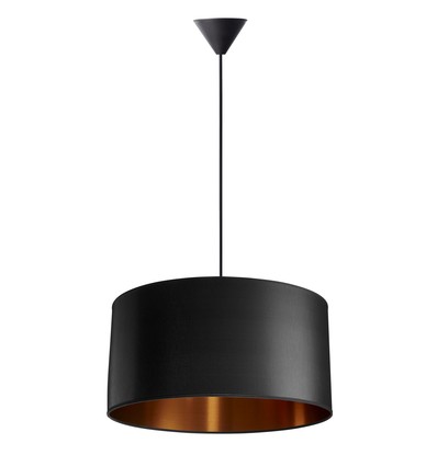 Isabella Castillo Ø50 Pendelleuchte E27 in Schwarz/Kupfer - Nielsen Light