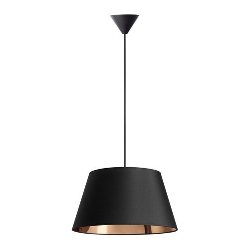 Isabella Campo Ø45 Pendelleuchte E27 in Schwarz/Kupfer - Nielsen Light