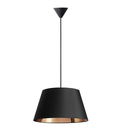 Isabella Campo Ø45 Pendelleuchte E27 in Schwarz/Kupfer - Nielsen Light