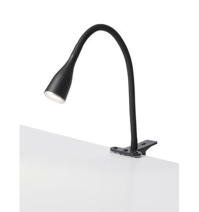 Eye LED Klemmlampe 230V 5W 3000K Schwarz - Nielsen Light