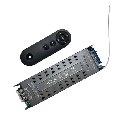200W / 24V DC dimmbares Netzteil - 8.33A, IP20 Innenbereich, mit Fernbedienung, flimmerfrei