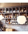 Chicago Café Pendelleuchte Ø20 für E27 in Opal/Schwarz - Nielsen Light