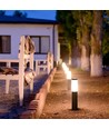 V-Tac schwarze Gartenlampe, rostfrei - 45 cm, IP44 für den Außenbereich, E27 Fassung, ohne Leuchtmittel