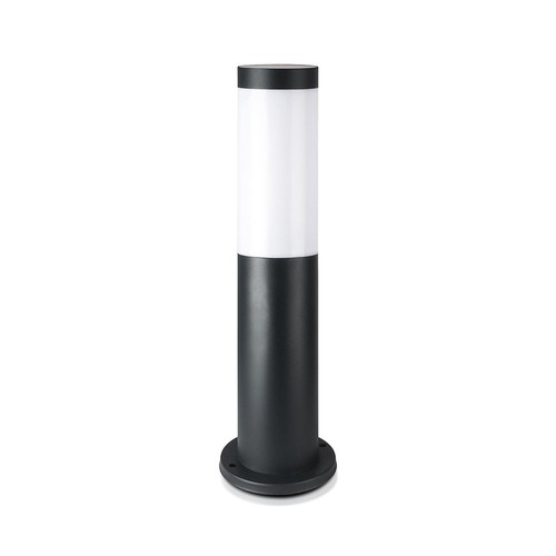 V-Tac schwarze Gartenlampe, rostfrei - 45 cm, IP44 für den Außenbereich, E27 Fassung, ohne Leuchtmittel