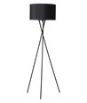 Uptown Stehleuchte E27 in Schwarz mit schwarzem Lampenschirm - Nielsen Light