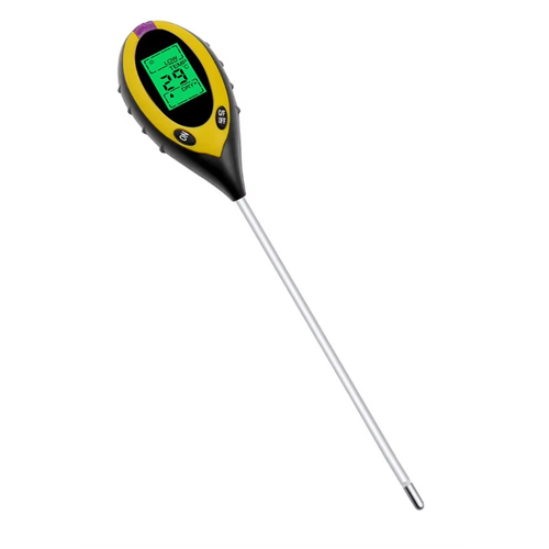 4-in-1 Messgerät - Messung von pH, Feuchtigkeit, Temperatur und Licht