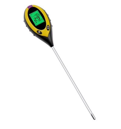 4-in-1 Messgerät - Messung von pH, Feuchtigkeit, Temperatur und Licht
