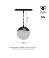 5W LED Leuchtmittel für Schienensystem - 48V, DC, SMART