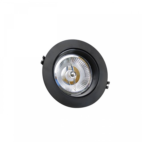 MDD Maxi PC Uno Rund AR111 GU10 - IP20 Ø165x41mm Schwarz ohne Lichtquelle