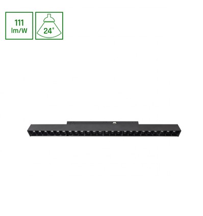 33cm 18W SYSTEM SHIFT BASIC GRID M magnetischer Schienenspot - 48V, 111lm/W, 4000K, Schienensystem für Büro