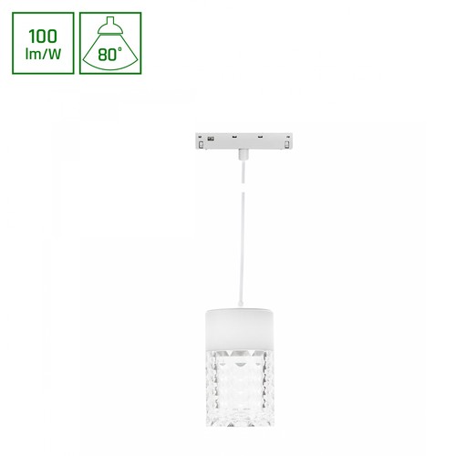 SHIFT Basic - Hangit Kristallleuchte, hängend, 55x110mm (1100mm Kabel), 7W, 4000K, weiß