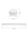 60cm 25W Limea GO komplette LED Wannenleuchte - 130lm/W, IP65, 6000K, wasserdicht