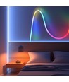 5m RGBIC Neon Flex Schlauch - USB, geflochtenes Seil, Bluetooth App, Fernbedienung, Komplettset