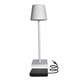 LED Tischlampe inkl. kabellosem Laden - Weiß, IP54 Innen/Außen, Touch dimmbar