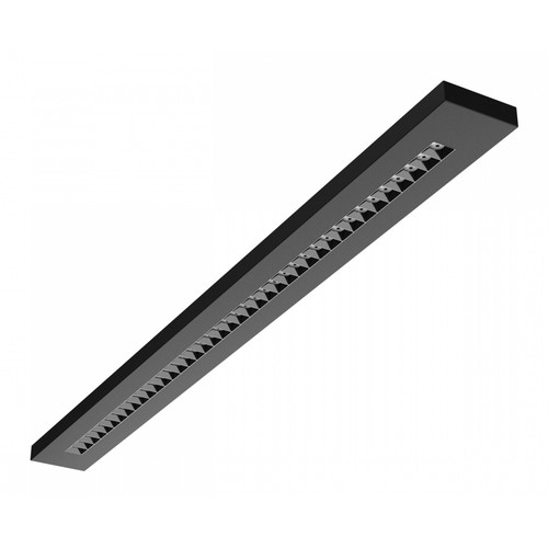 40W RA90 Plank Büroleuchte - Schwarz, 120cm, CCT, UGR16
