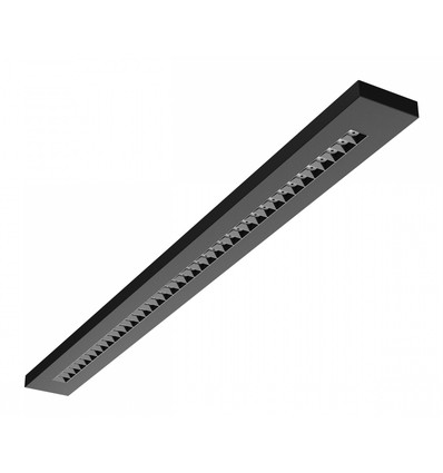 40W RA90 Plank Büroleuchte - Schwarz, 120cm, CCT, UGR16