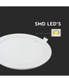 6W Ø12cm LED Einbaupanel - Ausschnitt: Ø11 cm, Maße: Ø12 cm