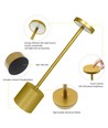 Wiederaufladbare LED-Tischlampe mit kabellosem Laden - Gold, IP54 Innen/Außen, Touch-dimmbar