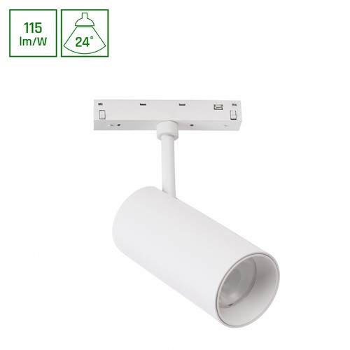 20W SHIFT BASIC Schienenspot für 48V Schienensystem - 48V, NW, 65x140x210 mm