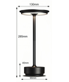 Wiederaufladbare LED-Tischlampe - Schwarz, Touch-dimmbar, CCT, IP20