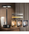 Wiederaufladbare LED-Tischlampe - Schwarz, Touch-dimmbar, CCT, IP20