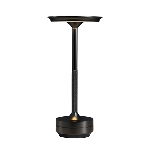 Wiederaufladbare LED-Tischlampe - Schwarz, Touch-dimmbar, CCT, IP20