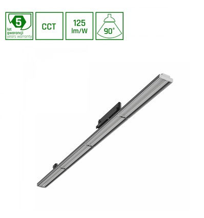 120cm 12-42W OPTIBAR 3-Phasen Schienenspot, RA90 - Einstellbare CCT und Watt, 125lm/W, 90 Grad, 5 Jahre Garantie