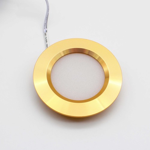 2,7W Ø6,8cm Reco68 Möbel-Einbaustrahler RA92 - 12V DC, Lochausschnitt: Ø5,5 cm, Maße: Ø6,8 cm, Gold