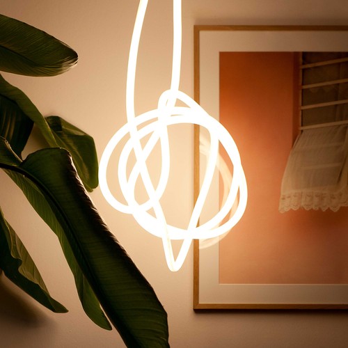 10m Neon Flex Tube für Inneneinrichtung - 230V, warmweiß, D16 Neon Komplettset