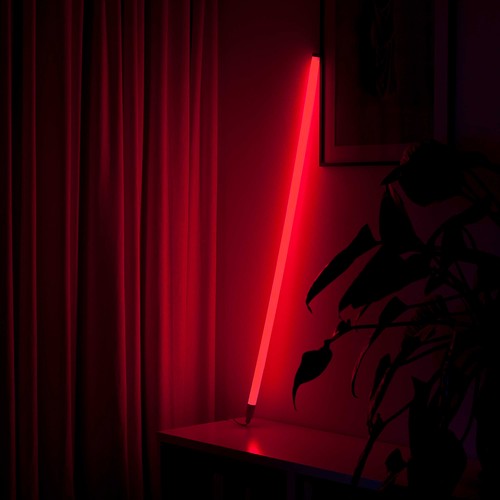 120cm Neon Tube LED Rot - Designer-Röhre, inkl. Kabel