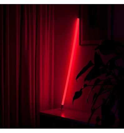 LEDlife Neonröhre LED 120 cm, Rot - Designer-Röhre, Dimmbar, inkl. Kabel
