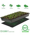 Wärmematte für Fensterbank - 8W, zur Anzucht von Samen, 10 x 52,5 cm, 1,8 Meter Kabel