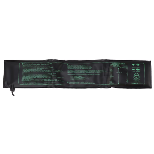 Wärmematte für Fensterbank - 8W, zur Anzucht von Samen, 10 x 52,5 cm, 1,8 Meter Kabel