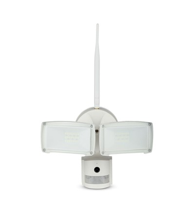 18W LED Flutlicht mit WiFi Kamera und PIR Sensor - 600lm, IP65, weiß, Außenbereich, kaltweiß