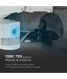 18W LED Flutlicht mit WiFi Kamera und PIR Sensor - 600lm, IP65, weiß, Außenbereich, kaltweiß