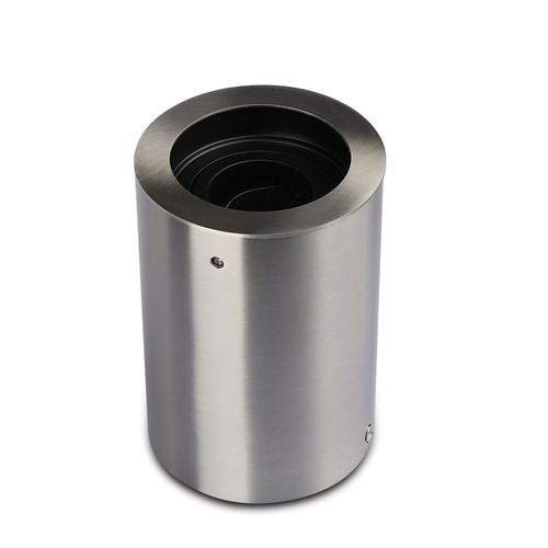 GU10 Wand/Deckenstrahler - Satin Nickel, rund, IP20 Innenbereich, ohne Leuchtmittel